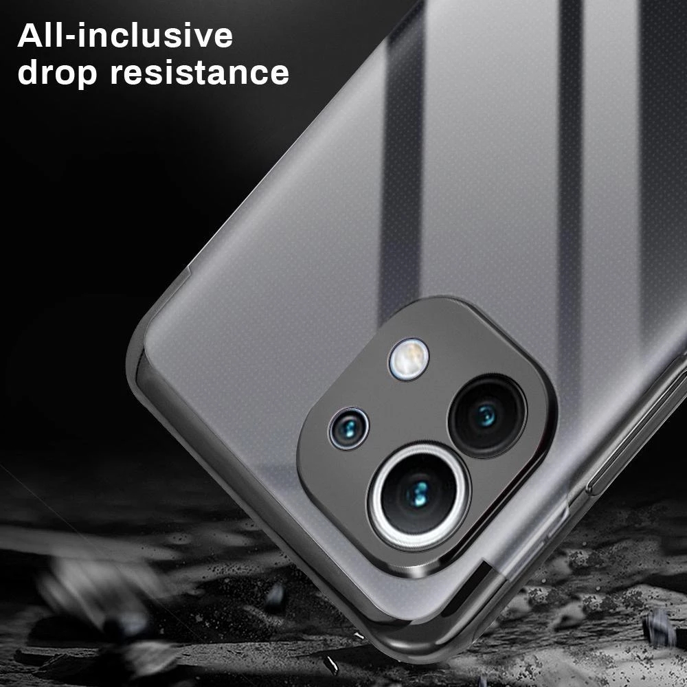 Bakeey-for-Xiaomi-Mi-11-Lite-Case-2-in-1-Plating-with-Lens-Protector-Ultra-Thin-Anti-Fingerprint-Sho-1865786-5