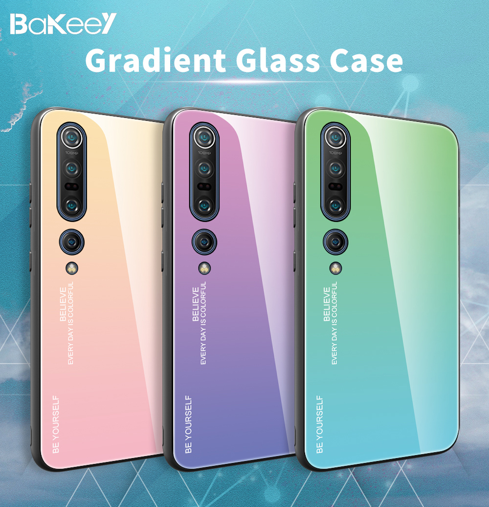 Bakeey-for-Xiaomi-Mi10-Mi-10--Mi-10-Pro-Case-Gradient-Color-Tempered-Glass-Shockproof-Scratch-Resist-1727234-1