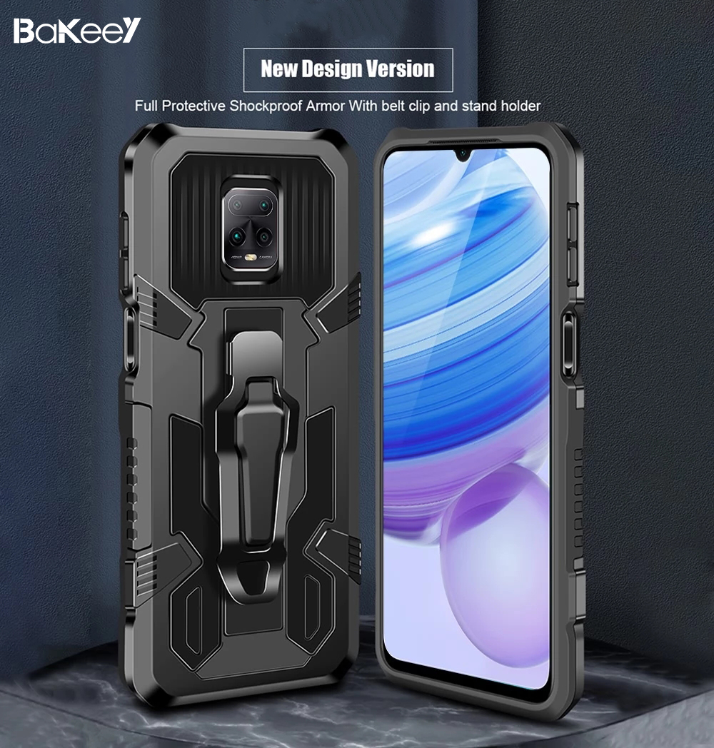 Bakeey-for-Xiaomi-Redmi-9-Case-Dual-Layer-Rugged-Armor-Magnetic-with-Belt-Clip-Stand-Non-Slip-Anti-F-1760938-2