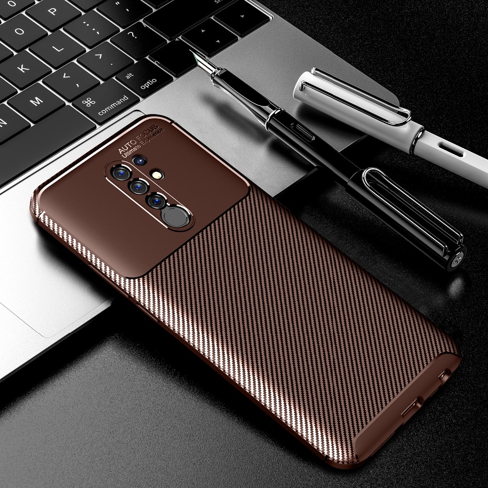 Bakeey-for-Xiaomi-Redmi-9-Case-Luxury-Carbon-Fiber-Pattern-Shockproof-Silicone-Protective-Case-Back--1708169-11