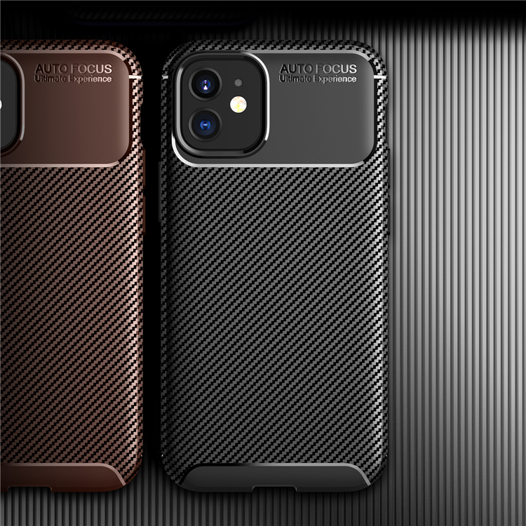 Bakeey-for-iPhone-12-Mini-54quot-Case-Luxury-Carbon-Fiber-Pattern-with-Lens-Protector-Shockproof-Sil-1782452-4