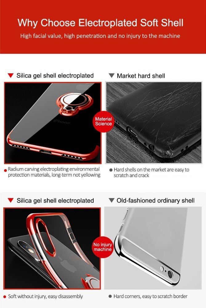 Bakeey-for-iPhone-12-Pro--12-Case-Plating-Transparent-with-Ring-Holder-Shockproof-Soft-TPU-Protectiv-1757007-1