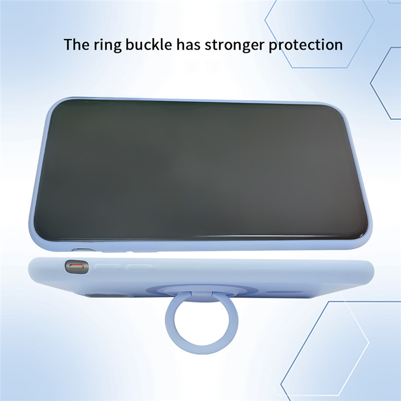 Bakeey-for-iPhone-12-Pro--12-Case-Support-Magsafe-with-Ring-Holder-Smooth-Shockproof-Soft-Liquid-Sil-1794897-5