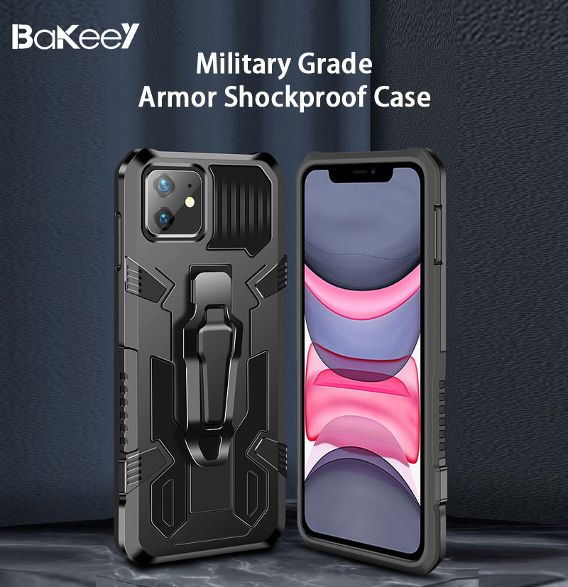 Bakeey-for-iPhone-12-Pro-Max--12--12-Mini--12-Pro-Case-Dual-Layer-Rugged-Armor-Magnetic-with-Belt-Cl-1761757-1