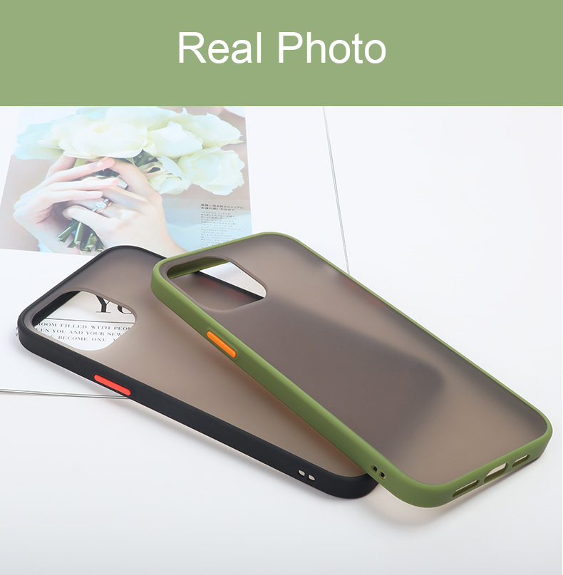 Bakeey-for-iPhone-12-Pro-Max-Case-Shockproof-Anti-Fingerprint-Matte-Translucent-Hard-PC--Soft-TPU-Ed-1774829-11