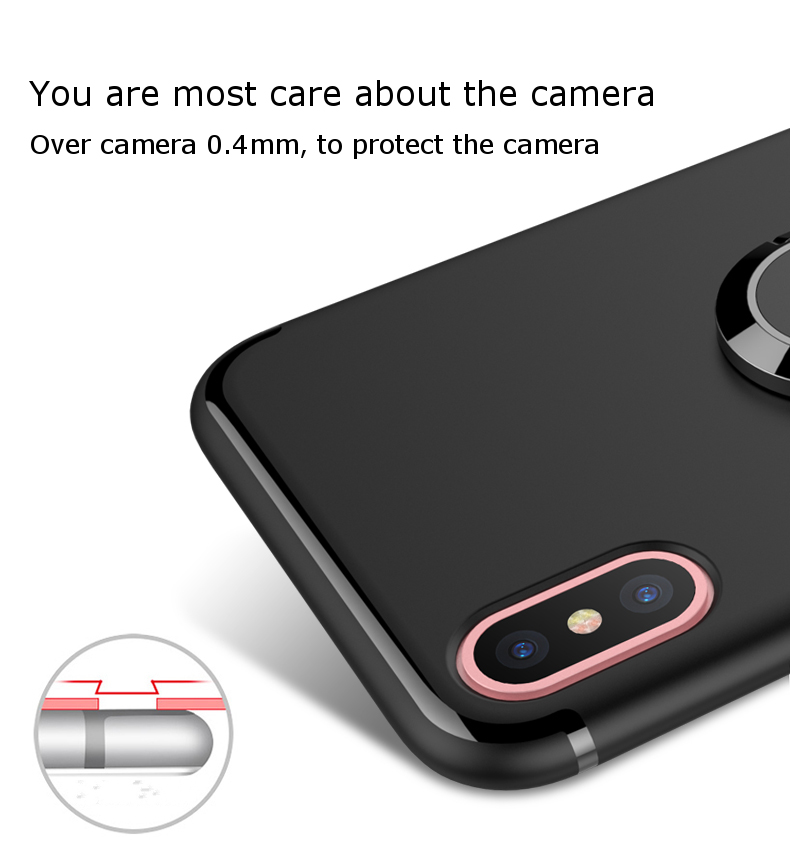 Bakeeytrade-360deg-Adjustable-Metal-Ring-Kickstand-Magnetic-Adsorption-TPU-Case-for-iPhone-X-1197641-4