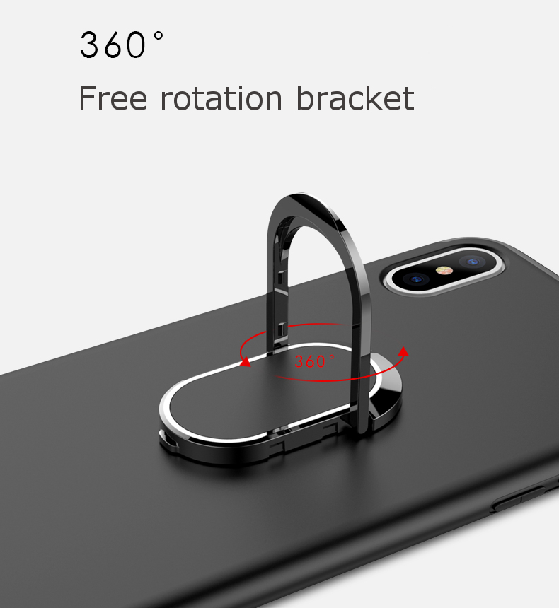 Bakeeytrade-360deg-Adjustable-Metal-Ring-Kickstand-Magnetic-Adsorption-TPU-Case-for-iPhone-X-1197641-5