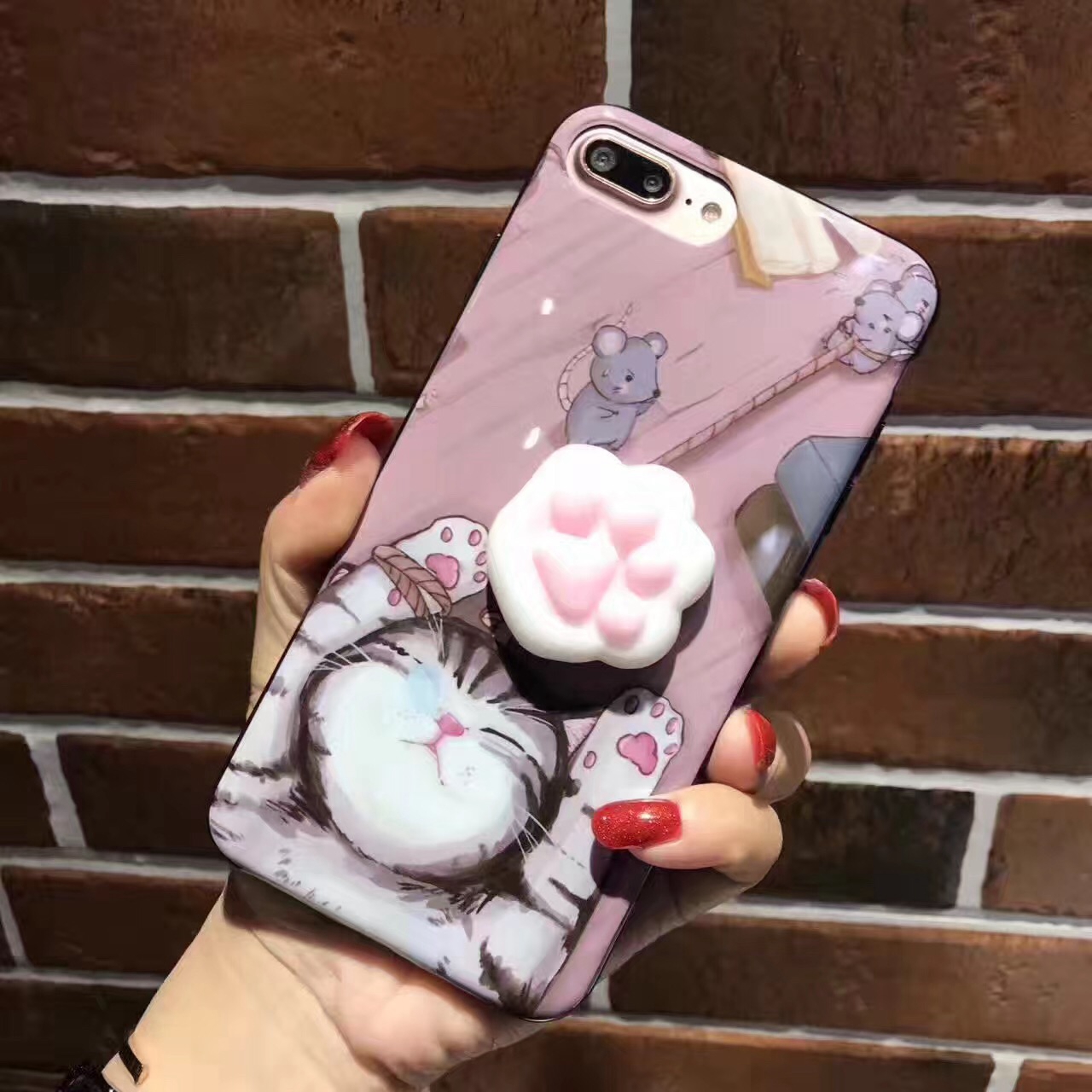 Bakeeytrade-Cartoon-3D-Squishy-Squeeze-Slow-Rising-Soft-Lazy-Cat-Claws-PC-Case-for-iPhone-6-6s6-6sPl-1173611-3