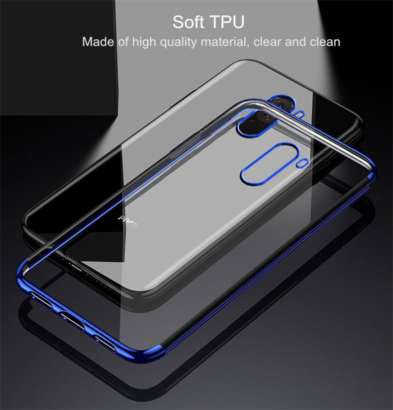 Bakeeytrade-Color-Plating-Transparent-Soft-TPU-Back-Cover-Protective-Case-for-Xiaomi-Pocophone-F1-No-1354402-5