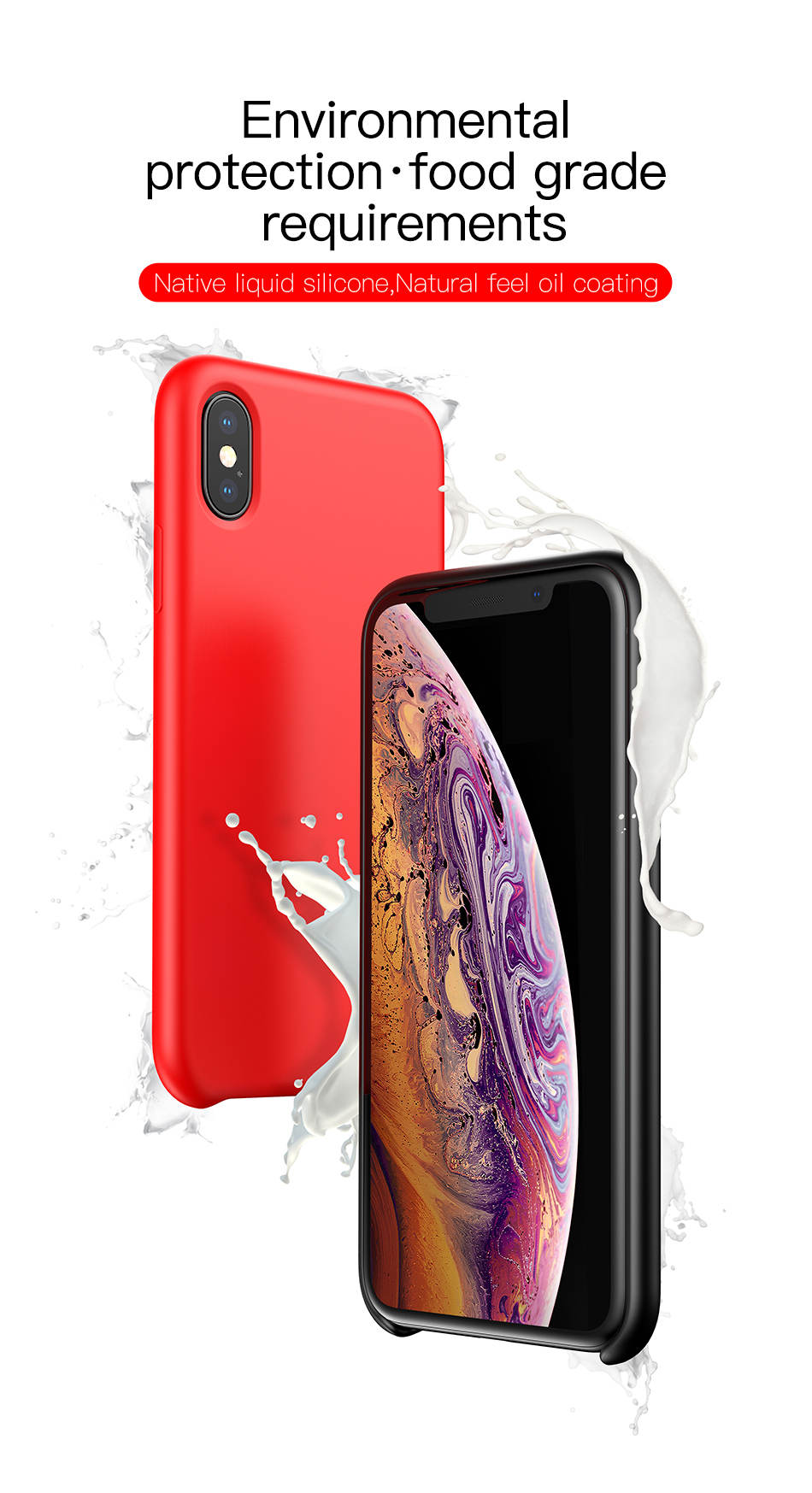 Baseus-Liquid-Silicone-Protective-Case-For-iPhone-XS-Max-Anti-Fingerprint-Anti-sweat-Back-Cover-1389436-2