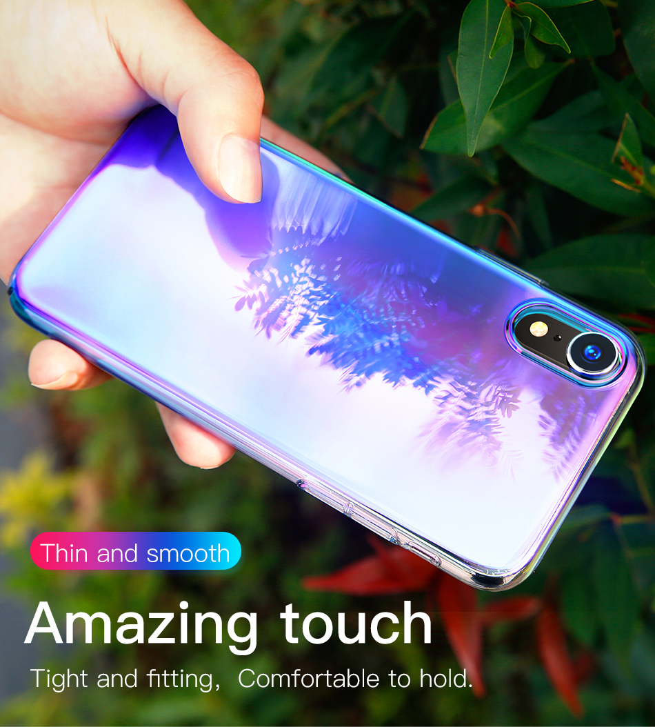 Baseus-Protective-Case-For-iPhone-XR-Gradient-Glow-Shockproof-Soft-TPU-Back-Cover-1371047-5