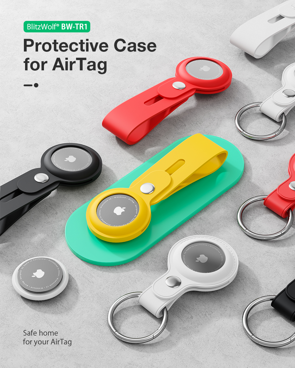 BlitzWolfregBW-TR1-Portable-Pure-Liquid-Silicone-Protective-Cover-Sleeve-with-Keychain-for-Apple-Air-1857512-1