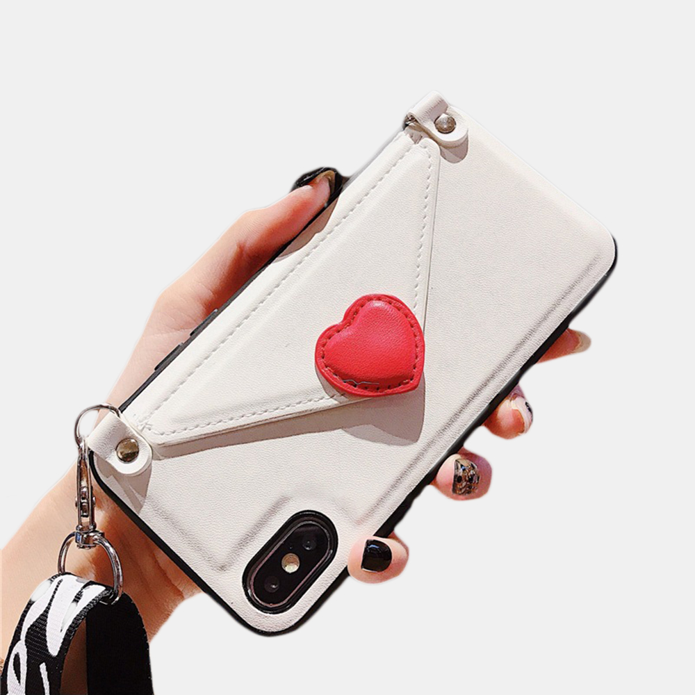 Creative-Envelope-Pattern-PU-Leather-Protective-Case-with-Strap-Card-Slot-for-iPhone-X--XS--XR--XS-M-1541061-2