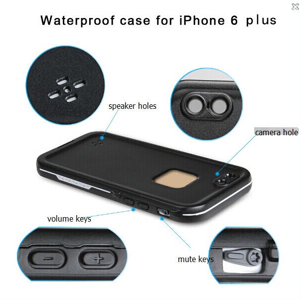 ELEGIANT-for-iPhone-6-47-inch-Waterproof-Case-Transparent-Touch-Screen-Shockproof-Full-Cover-Protect-1890355-6