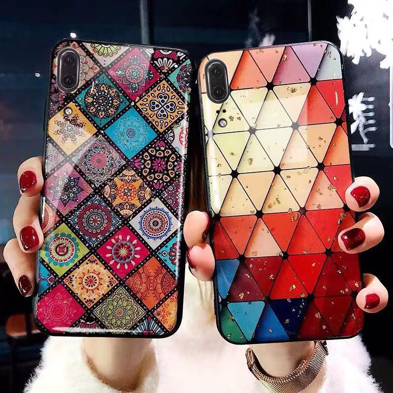 Ethnic-Style-Colored-Rhombic-Epoxy-Shockproof-Protective-Case-for-iPhone-X--XS--XR--XS-Max--7--8--7--1448109-2