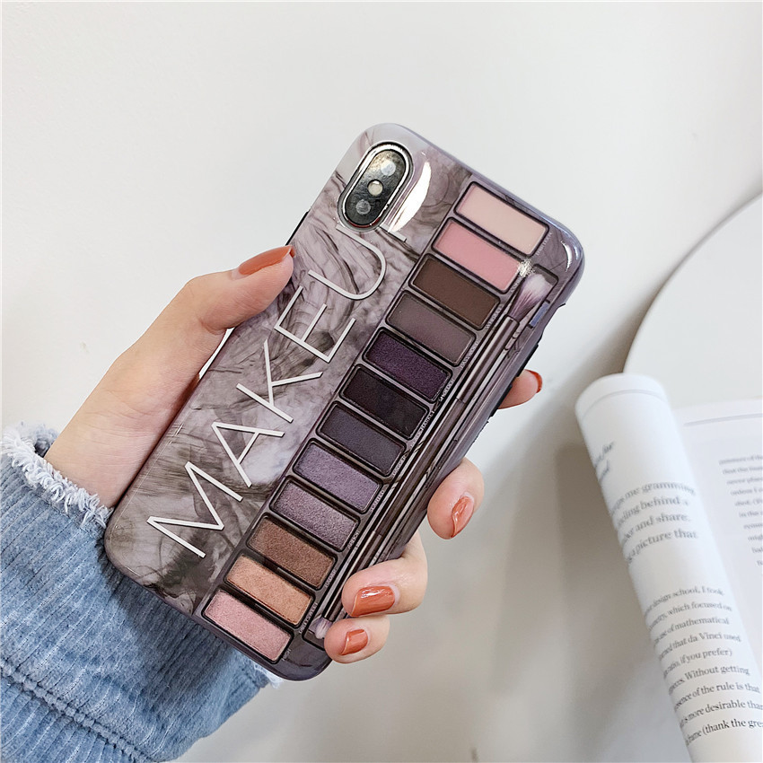 Fashion-Ins-Creative-3D-Eye-Shadow-Pattern-TPU-Shockproof-Protective-Case-for-iPhone-X--XS--XS-Max---1482776-3