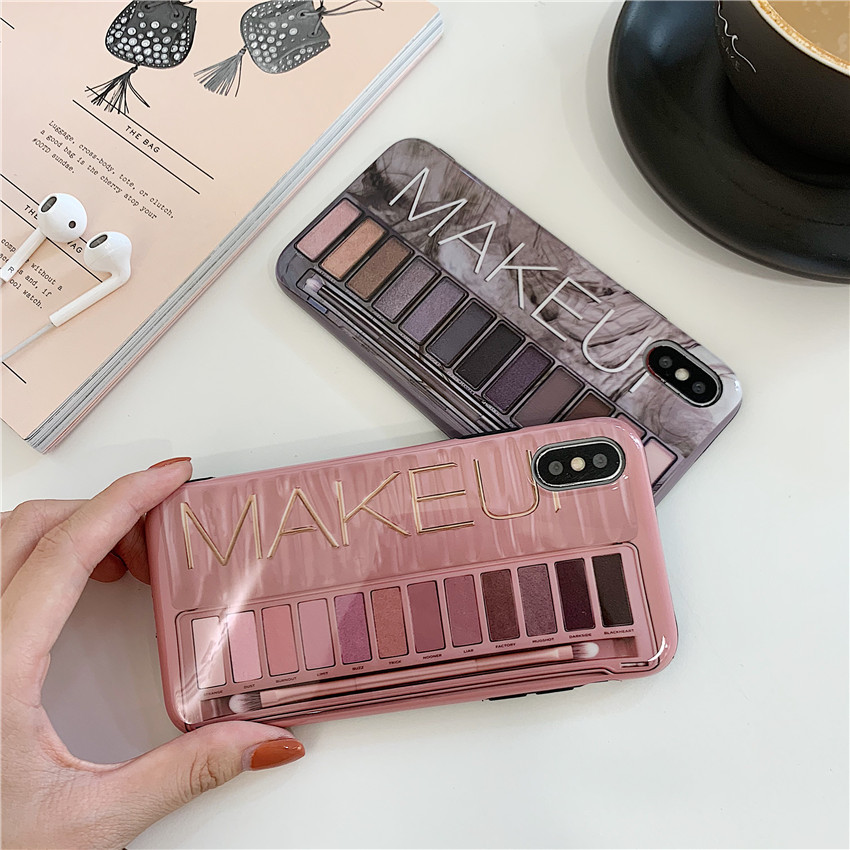 Fashion-Ins-Creative-3D-Eye-Shadow-Pattern-TPU-Shockproof-Protective-Case-for-iPhone-X--XS--XS-Max---1482776-8