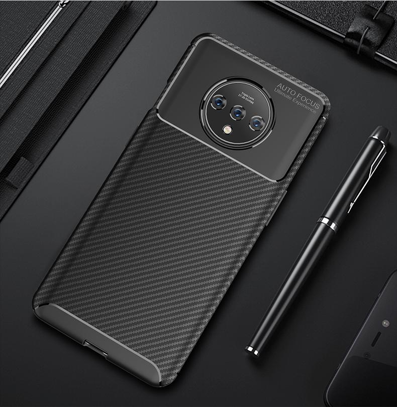For-OnePlus-7T-Bakeey-Luxury-Carbon-Fiber-Shockproof-Anti-fingerprint-Silicone-Protective-Case-1602793-9