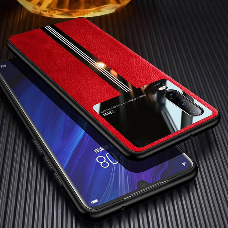 For-Xiaomi-Redmi-Note-8-Pro-Case-Bakeey-Luxury-Business-PU-Leather-Mirror-Glass-Shockproof-Anti-scra-1630940-8