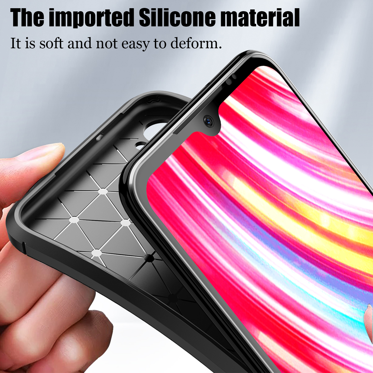 For-Xiaomi-Redmi-Note-8T-Case-Bakeey-Luxury-Carbon-Fiber-Shockproof-Silicone-Protective-Case-Non-ori-1608110-3