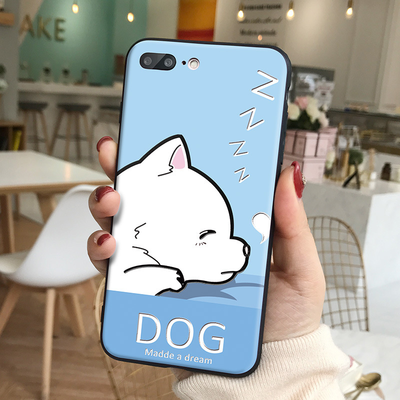 For-iPhone-7-Plus--8-Plus-Case-Cute-Dog-Pattern-Soft-TPU-Shockproof-Protective-Case-Back-Cover-1436379-1