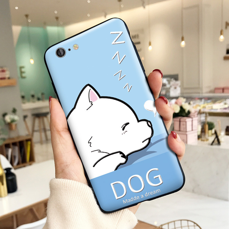 For-iPhone-7-Plus--8-Plus-Case-Cute-Dog-Pattern-Soft-TPU-Shockproof-Protective-Case-Back-Cover-1436379-2