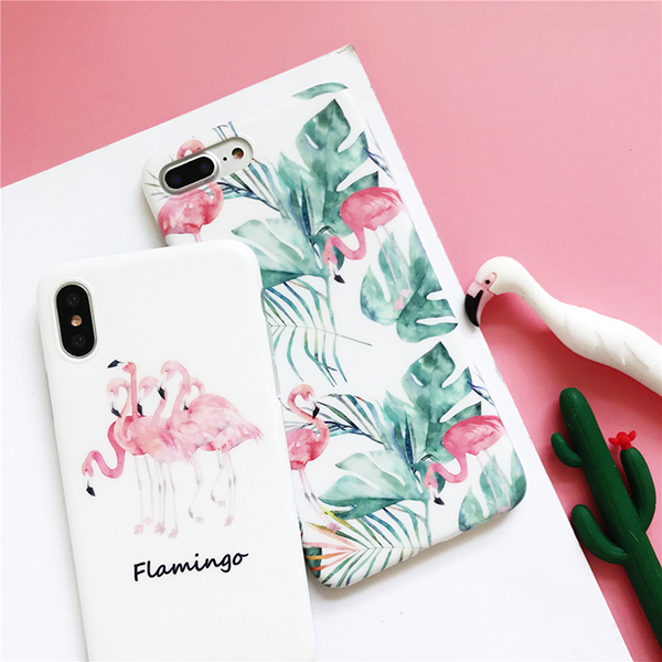 For-iPhone-X--6-Plus-Case-Fashion-INS-Style-Flamingo-Pattern-Protective-Case-Back-Cover-1428176-1