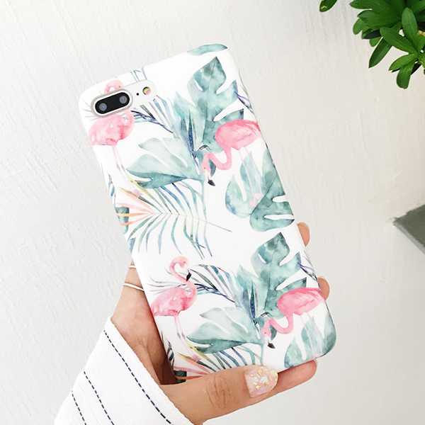 For-iPhone-X--6-Plus-Case-Fashion-INS-Style-Flamingo-Pattern-Protective-Case-Back-Cover-1428176-3