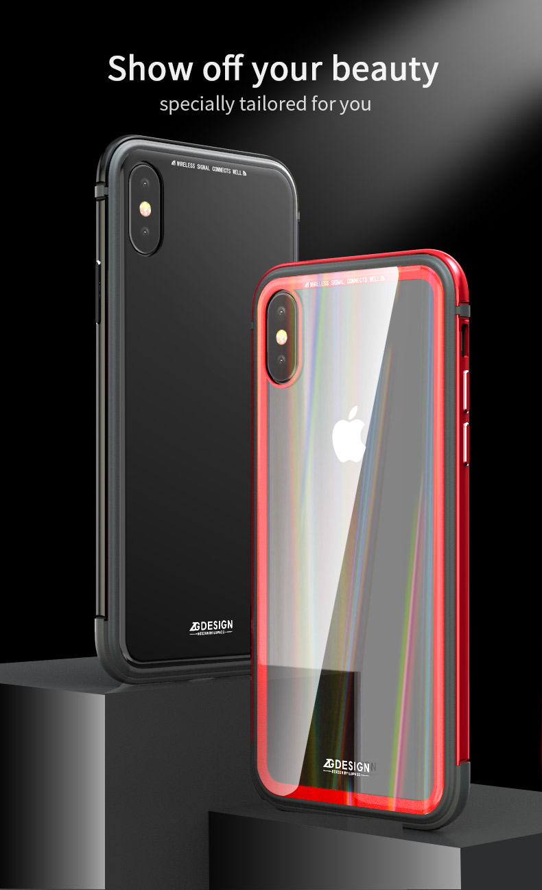 Luphie-Protective-Case-For-iPhone-XRXSXS-Max-Gradient-Color-Scratch-Resistant-Tempered-GlassAluminum-1357754-5