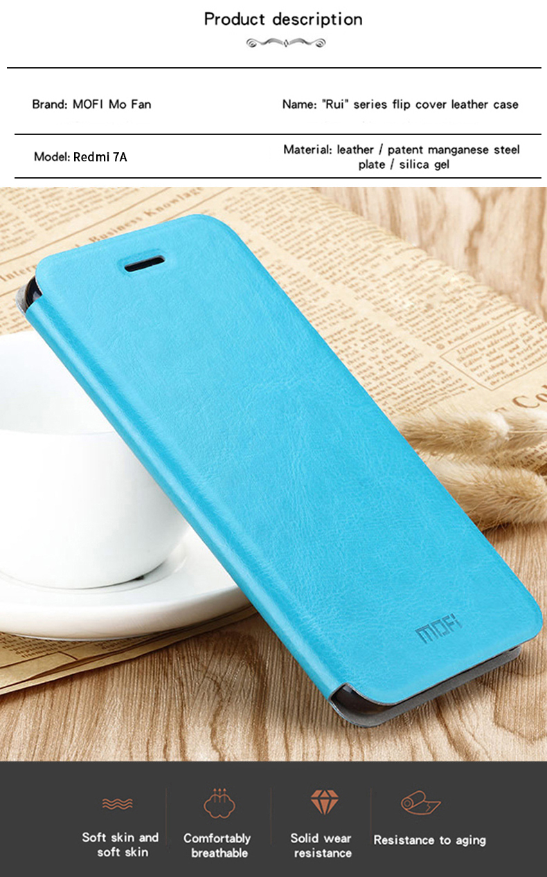 Mofi-Waterproof-Flip-PU-Leather-Full-Cover-Protective-Case-for-Xiaomi-Redmi-7A-1525677-2