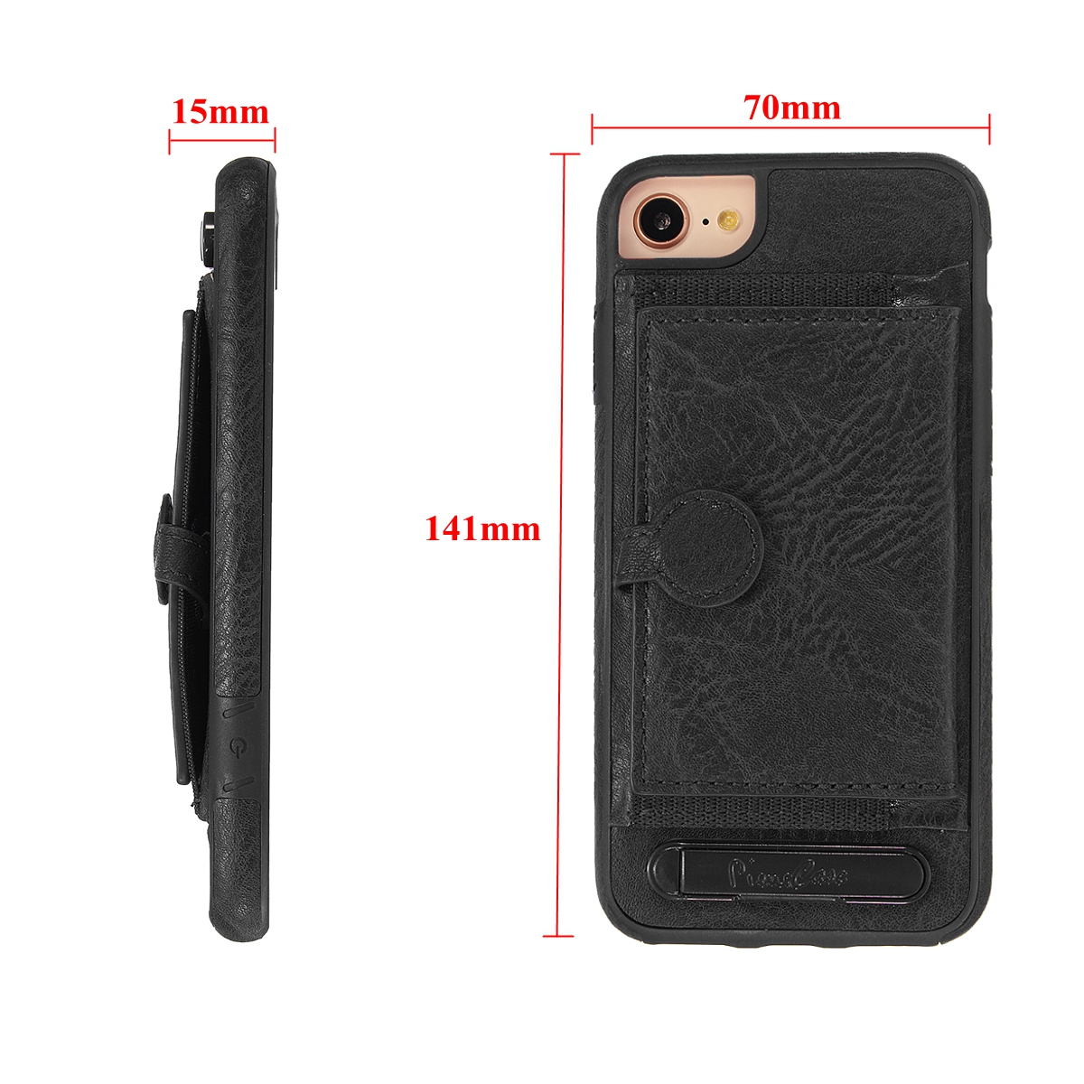 Multifunction-Card-Slot-Bracket-PU-Leather-Shockproof-Case-for-iPhone-8-1229175-4