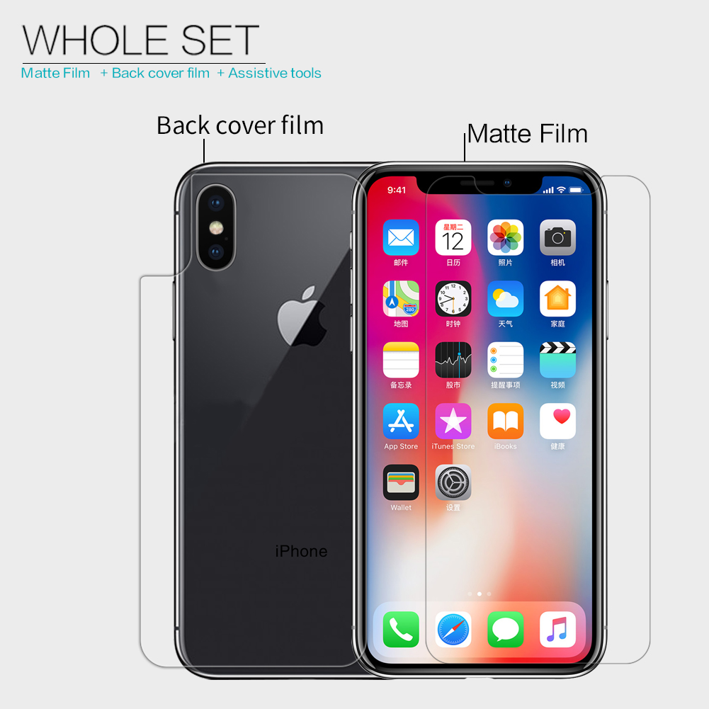 NILLKIN-Matte-Scratch-resistant-Front--Back-Screen-Protector-Film-for-iPhone-X-1229453-4