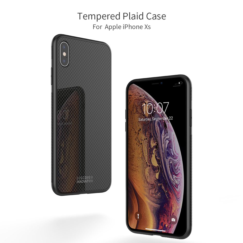 NILLKIN-Shockproof-Tempered-Glass--Soft-TPU-Back-Cover-Protective-Case-for-iPhone-XS-1415299-1