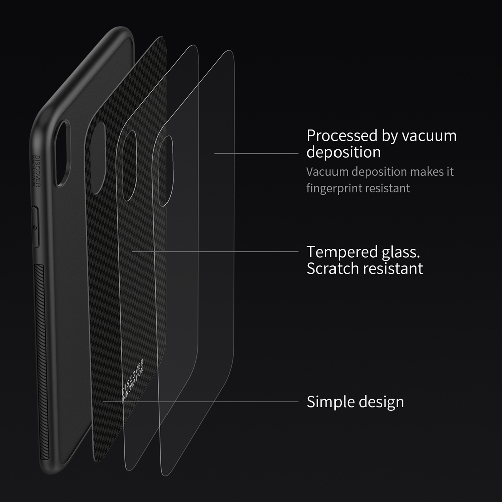 NILLKIN-Shockproof-Tempered-Glass--Soft-TPU-Back-Cover-Protective-Case-for-iPhone-XS-1415299-2