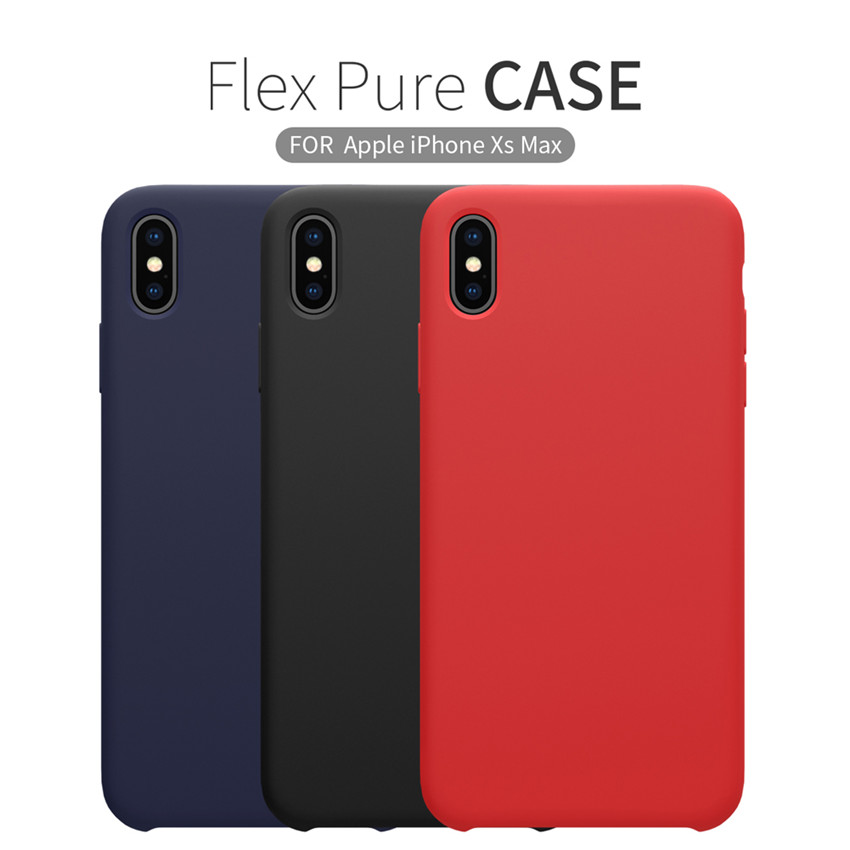 NILLKIN-Smooth-Shockproof-Liquid-Silicone-Rubber-Back-Cover-Protective-Case-for-iPhone-XS-Max-1416674-1