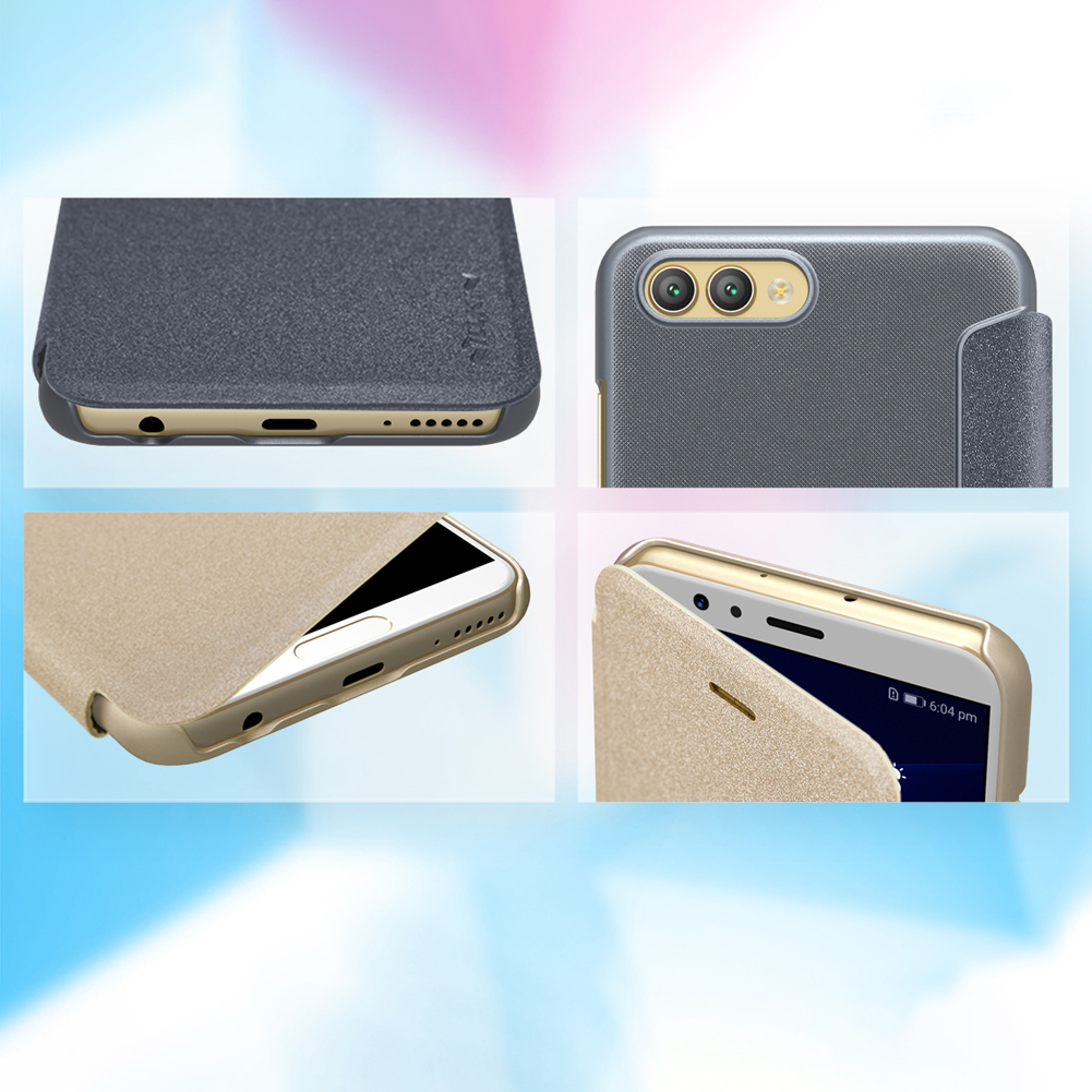 NILLKIN-Sparkle-Flip-Smart-Sleep-PU-Leather-Protective-Case-With-Magnetic-For-Huawei-Honor-V10-1391675-9