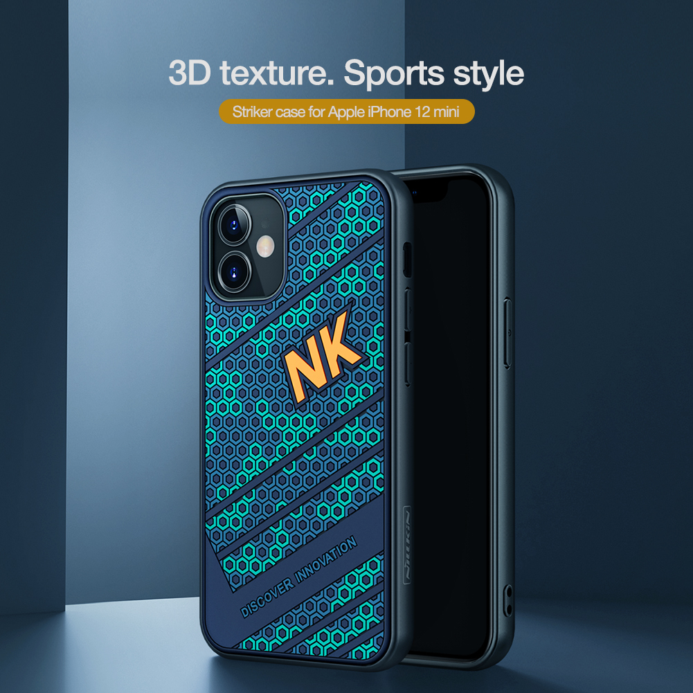 Nillkin-for-iPhone-12-Mini-Case-Fashion-Sport-3D-Texture-Embossment-TPU--PC-Shockproof-Anti-Fingerpr-1757355-1