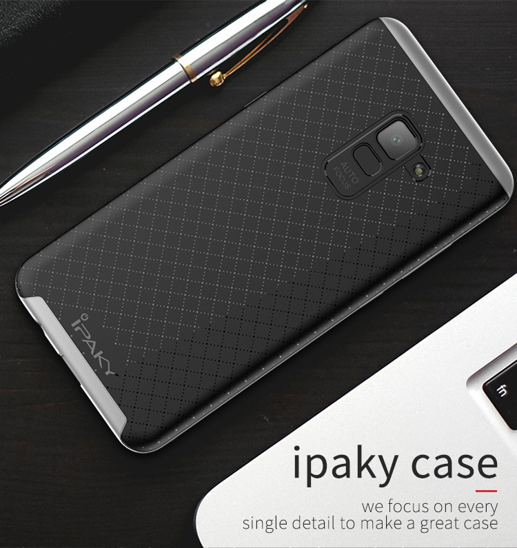 iPaky-Slim-Anti-Fingerprint-PC--TPU-Protective-Case-For-Samsung-Galaxy-A8-Plus-2018-1275790-6