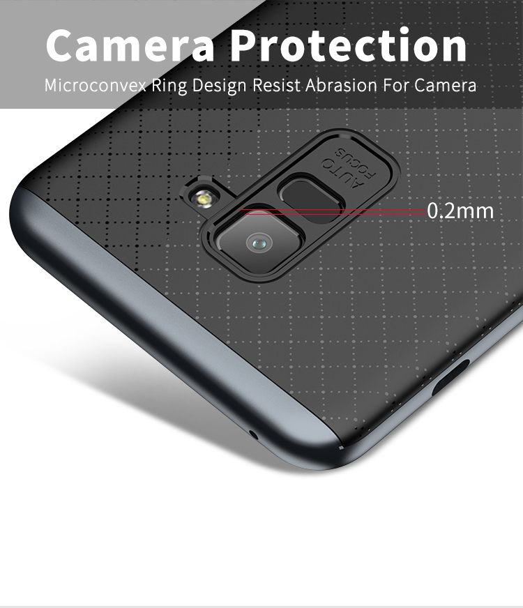 iPaky-Slim-Anti-Fingerprint-PC--TPU-Protective-Case-For-Samsung-Galaxy-A8-Plus-2018-1275790-7
