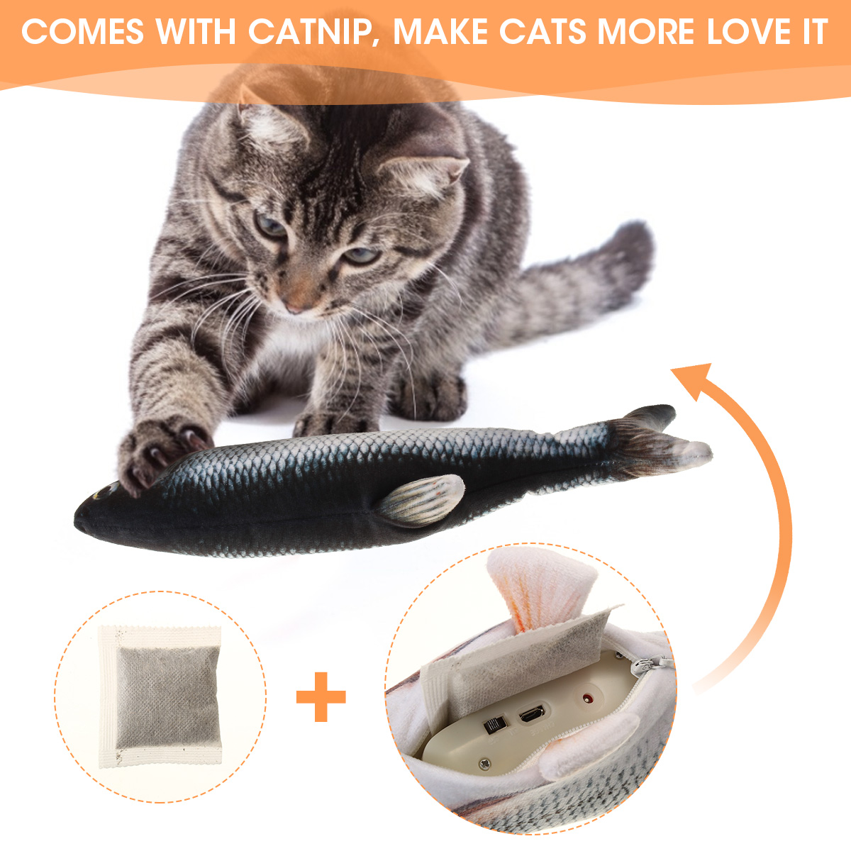 CHARMINER-2-Pack-Electric-Cat-Fish-Toy-Realistic-Moving-Fish-Cat-Toy-Simulation-Catnip-Kicker-Toys-I-1900192-2