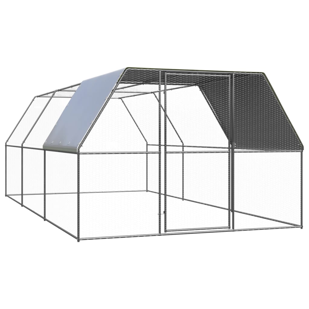 Outdoor-Chicken-Cage-98x197x66-Galvanized-Steel-1971253-4