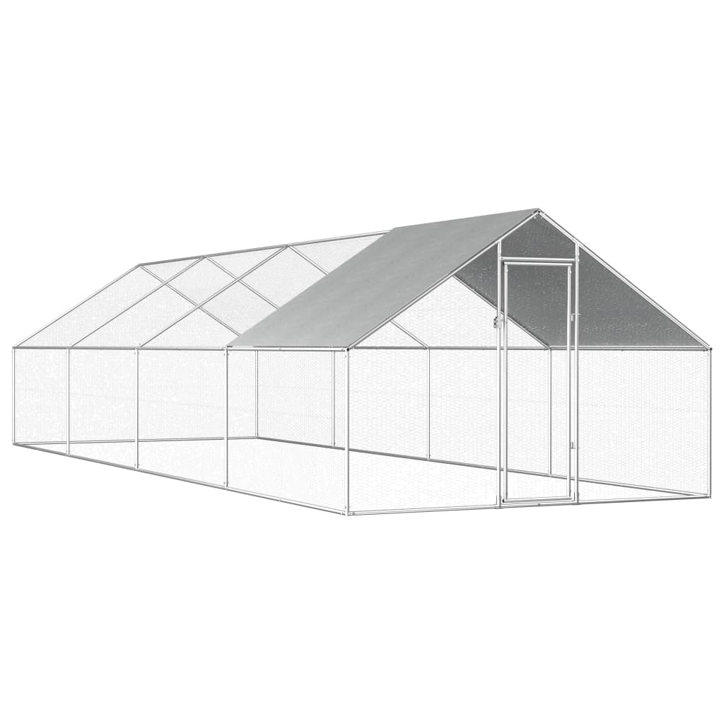 Outdoor-Chicken-Cage-9x262x63quot-Galvanized-Steel-1971295-1