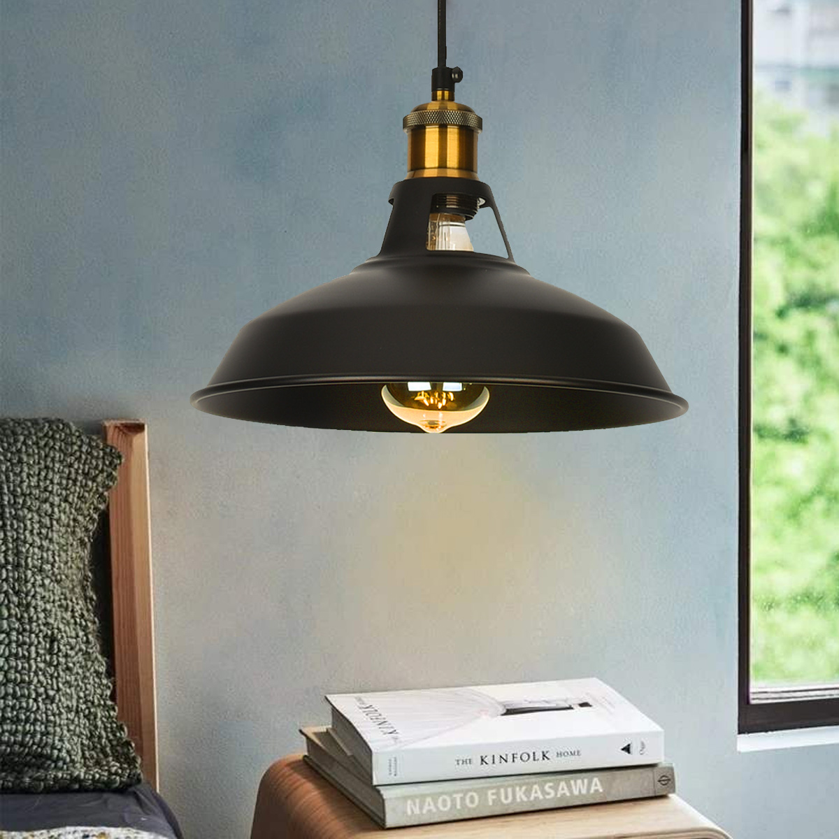 110V-250V-27cm-Retro-Chandeliers-Pendant-Lights-E26E27-Black-Pendant-Lighting-For-Home-Without-Bulb-1809601-3