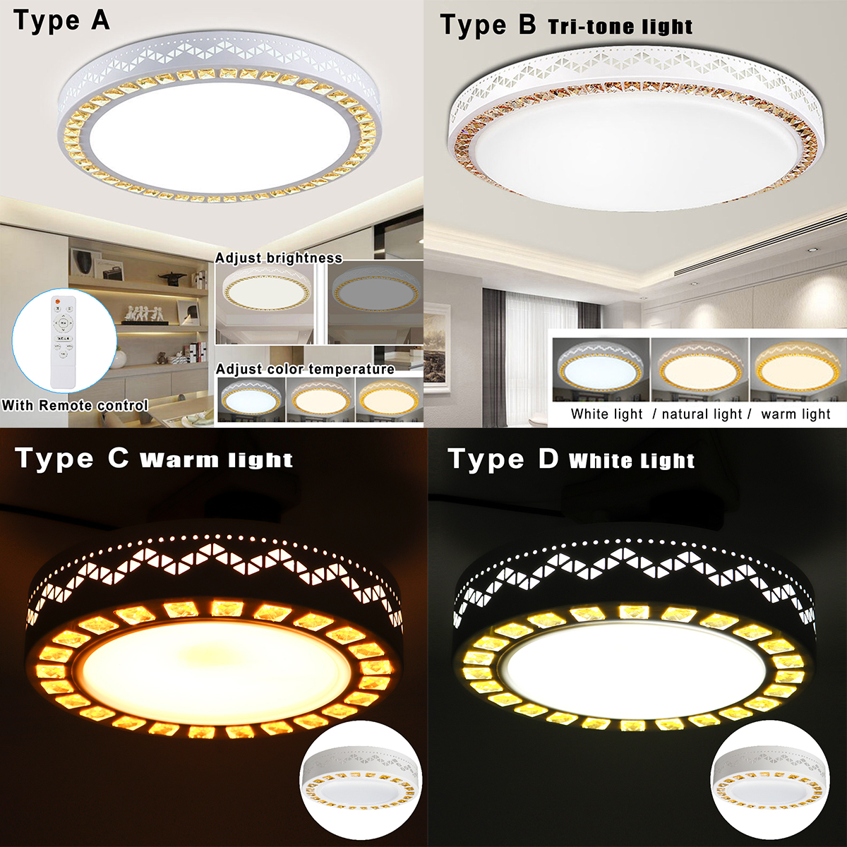 220V-12W-Dimmable-LED-Round-Ceiling-Light-Fixture-Thin-Flush-Mount-Home-1602982-2