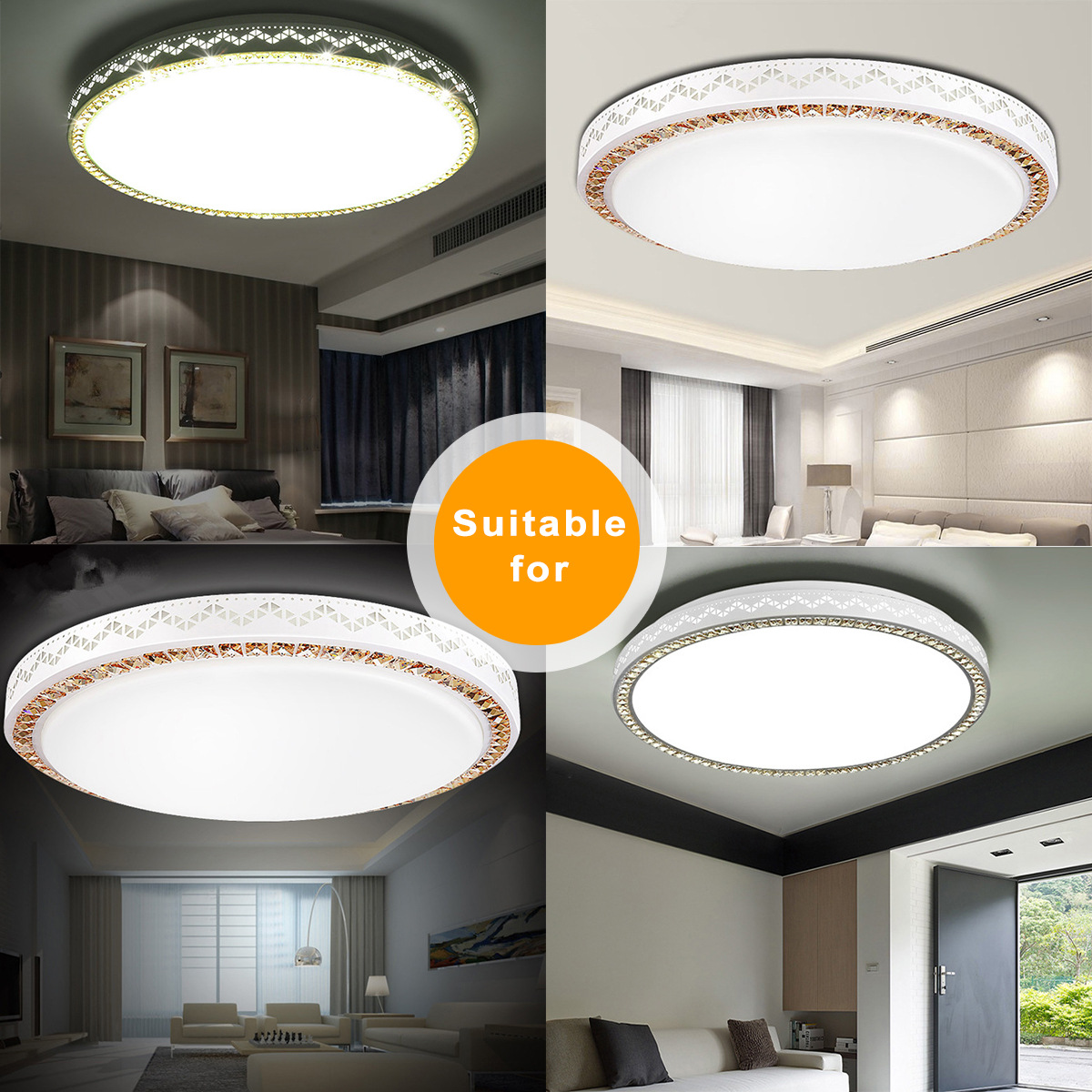 220V-12W-Dimmable-LED-Round-Ceiling-Light-Fixture-Thin-Flush-Mount-Home-1602982-6