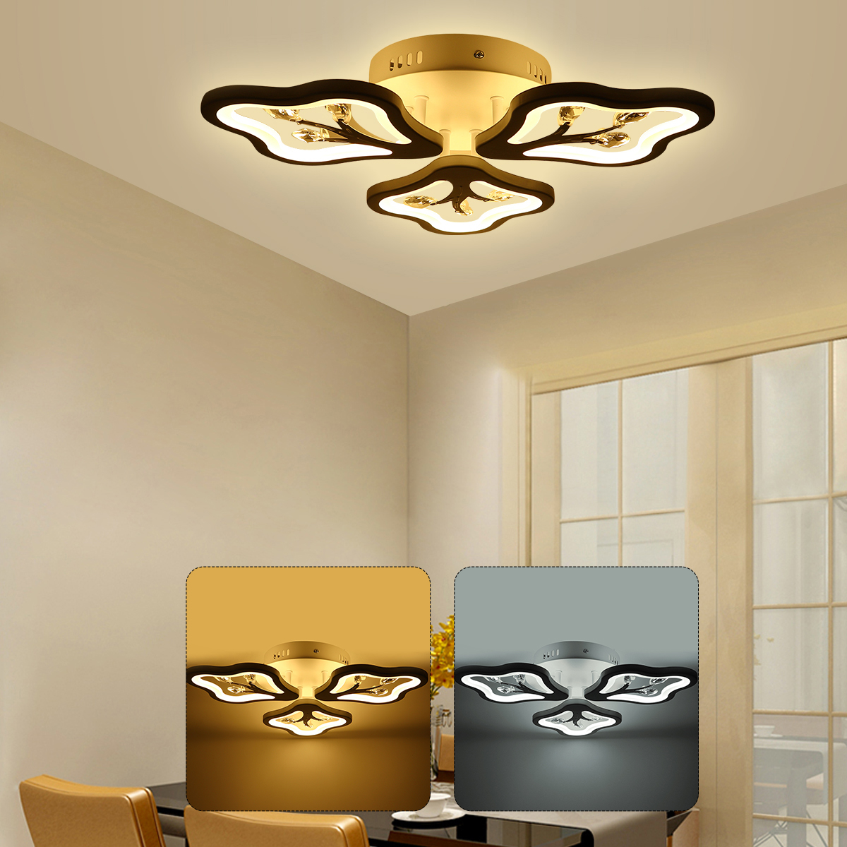360LED-4000LM-Post-Modern-Ceiling-Lamp-Bedroom-LED-ChandeliersRemote-Control-1698268-4
