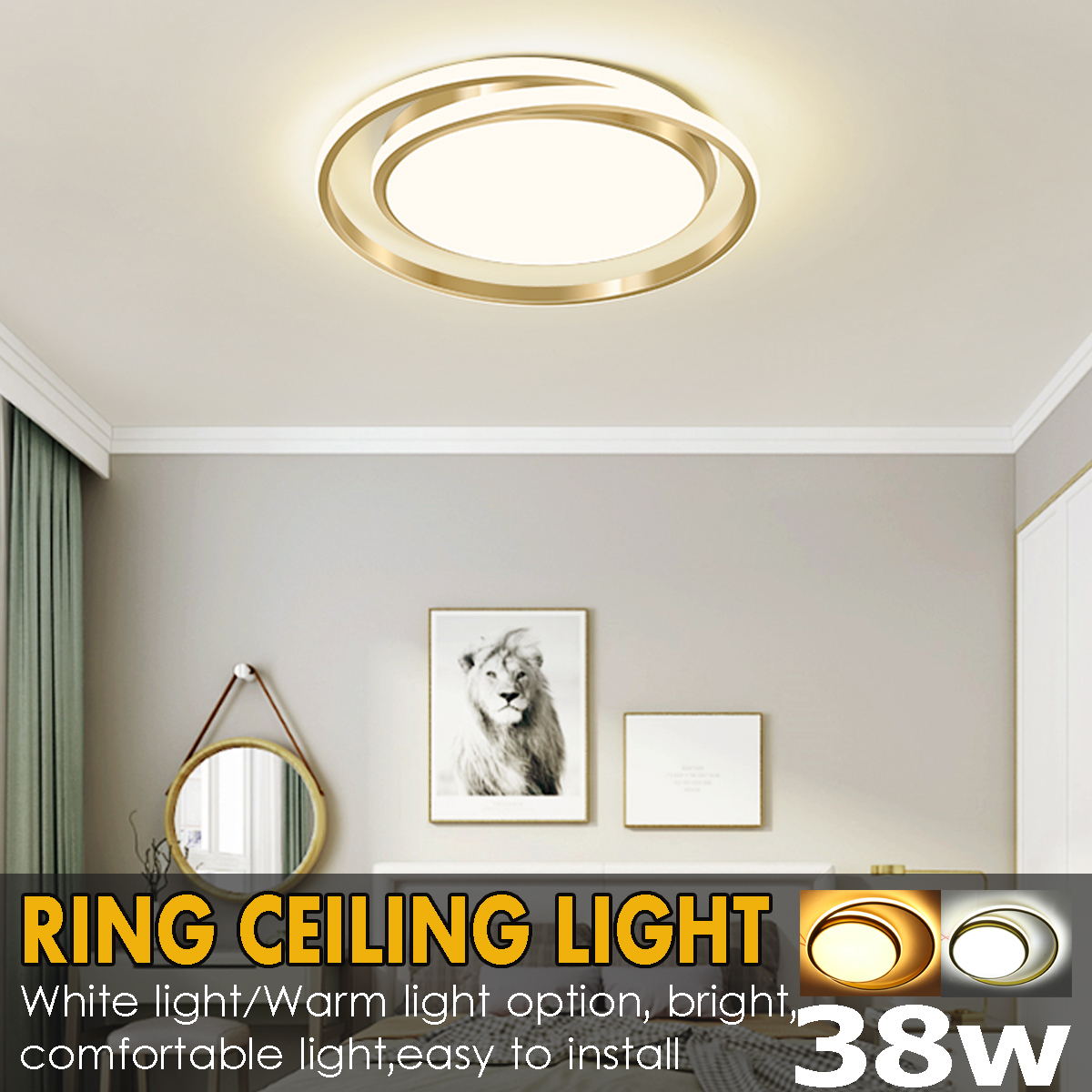 38W-455CM-AC175-265V-LED-Ceiling-Light-Fixture-Gold-Ring-Modern-Home-Living-Room-Decor-1774530-1