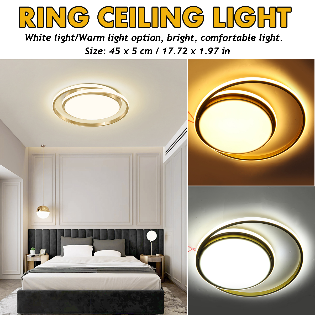 38W-455CM-AC175-265V-LED-Ceiling-Light-Fixture-Gold-Ring-Modern-Home-Living-Room-Decor-1774530-2