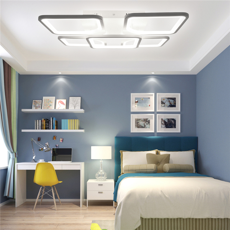 4300LM-900-LED-Ceiling-Lamp-5Pcs-Cube-Living-Room-Bedroom-Pendant-LightRemote-1745053-5