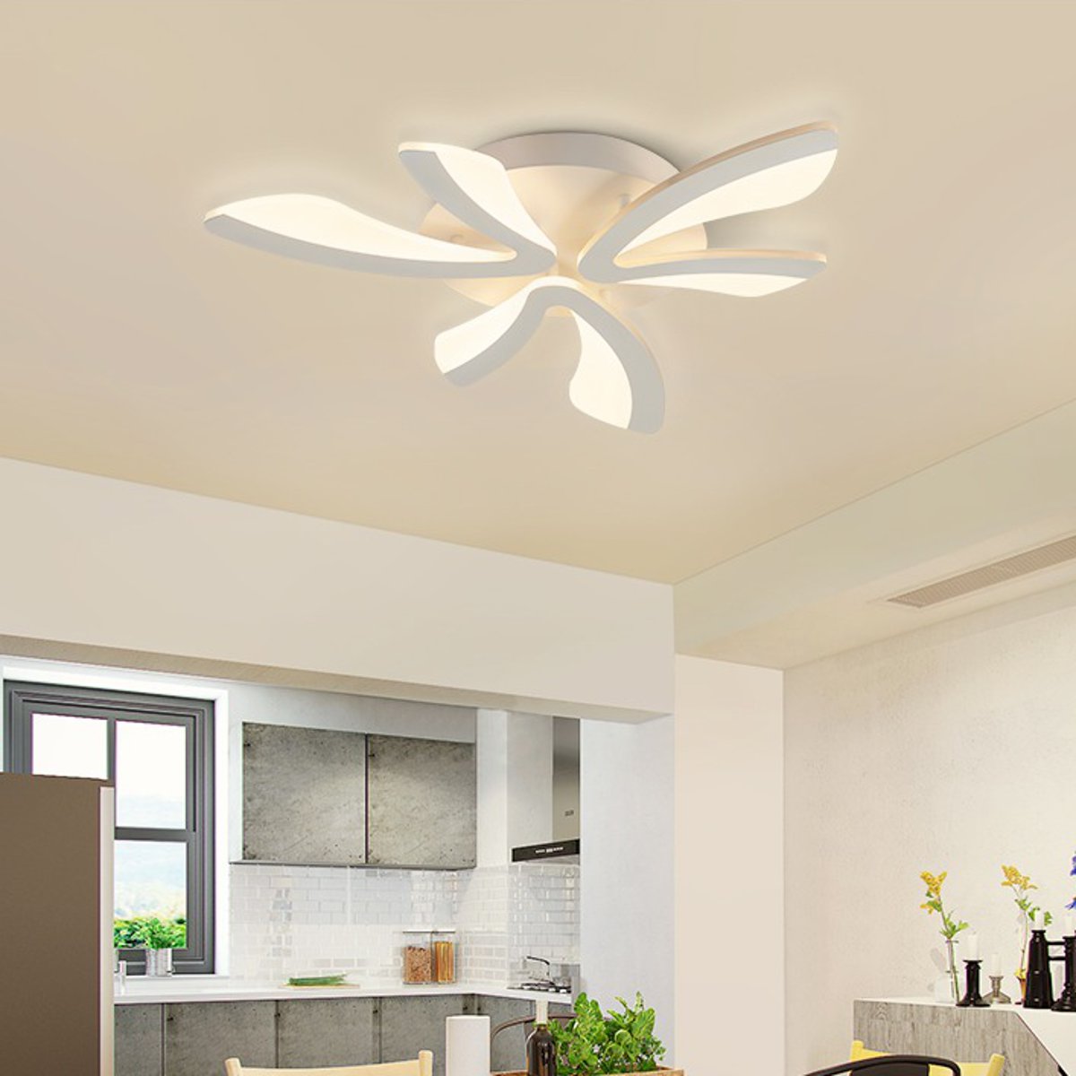 Acrylic-Modern-LED-Ceiling-Light-Pendant-Lamp-Kitchen-Bedroom-Dimmable-Fixture-1604533-3